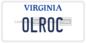 OLROC  license plate in VA
