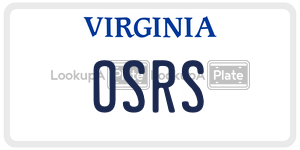 OSRS license plate in Virginia