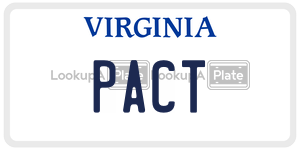 PACT license plate in Virginia