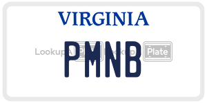 PMNB license plate in Virginia
