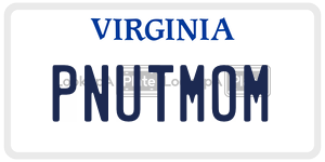 PNUTMOM  license plate in VA