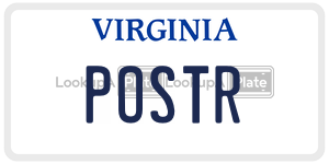 POSTR  license plate in VA