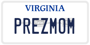 PREZMOM  license plate in VA