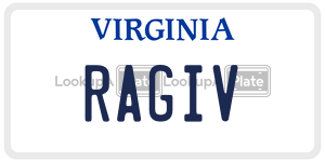 RAGIV license plate in Virginia