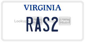 RAS2  license plate in VA
