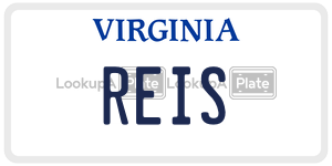 REIS  license plate in VA