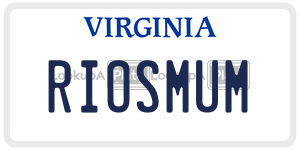 RIOSMUM license plate in Virginia
