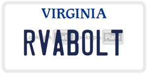 RVABOLT license plate in Virginia
