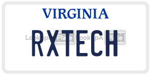 RXTECH  license plate in VA