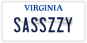 SASSZZY  license plate in VA