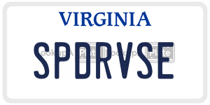 SPDRVSE  license plate in VA