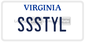SSSTYL  license plate in VA