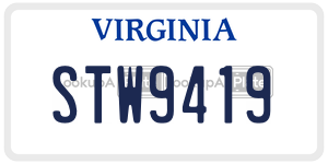 STW9419 license plate in Virginia