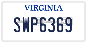 SWP6369  license plate in VA