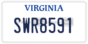 SWR8591  license plate in VA
