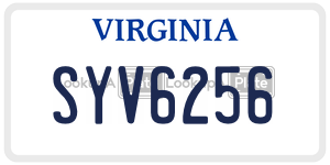 SYV6256  license plate in VA