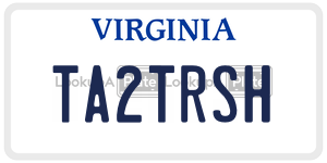 TA2TRSH  license plate in VA