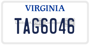 TAG6046  license plate in VA