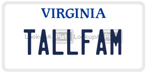 TALLFAM  license plate in VA