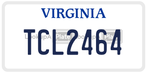 TCL2464  license plate in VA