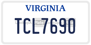 TCL7690  license plate in VA