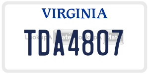 TDA4807  license plate in VA