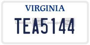 TEA5144 license plate in Virginia