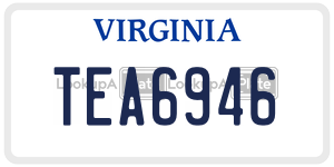 TEA6946  license plate in VA