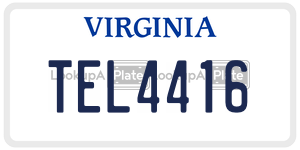 TEL4416 license plate in Virginia