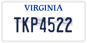 TKP4522 license plate in Virginia