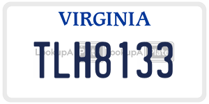 TLH8133 license plate in Virginia