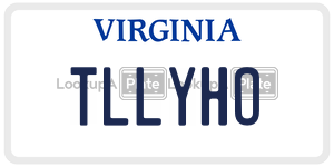 TLLYHO license plate in Virginia