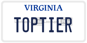TOPTIER  license plate in VA