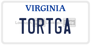 TORTGA license plate in Virginia