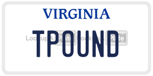 TPOUND  license plate in VA