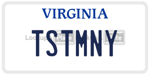 TSTMNY license plate in Virginia