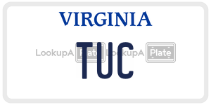 TUC license plate in Virginia