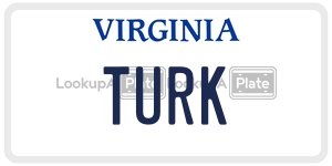 TURK license plate in Virginia