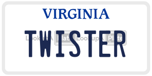 TWISTER license plate in Virginia
