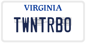 TWNTRBO  license plate in VA