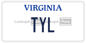 TYL  license plate in VA