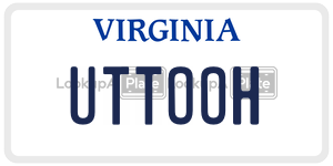 UTTOOH  license plate in VA