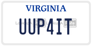 UUP4IT  license plate in VA