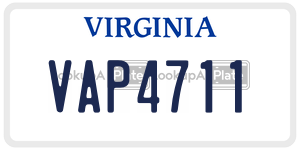 VAP4711  license plate in VA