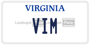 VIM  license plate in VA