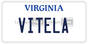 VITELA  license plate in VA