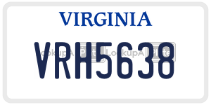 VRH5638  license plate in VA