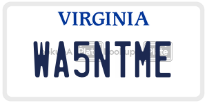 WA5NTME license plate in Virginia