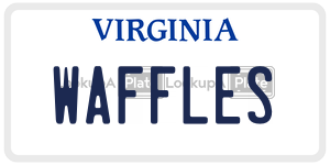 WAFFLES  license plate in VA