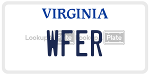 WFER  license plate in VA